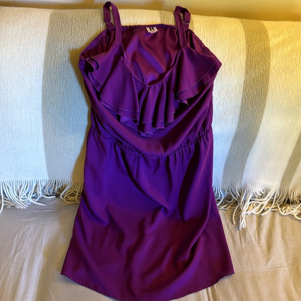 Purple silky feeling date night or party dress